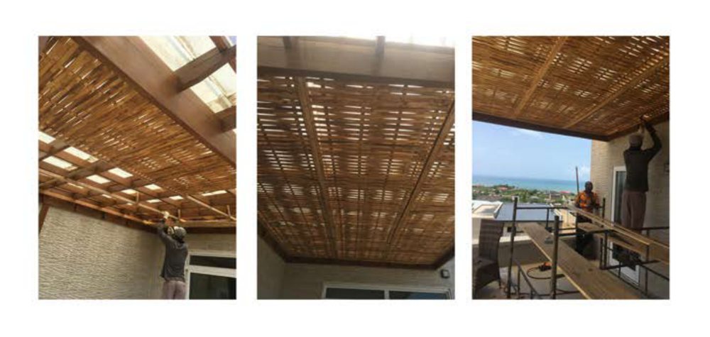 Bamboo ceiling system