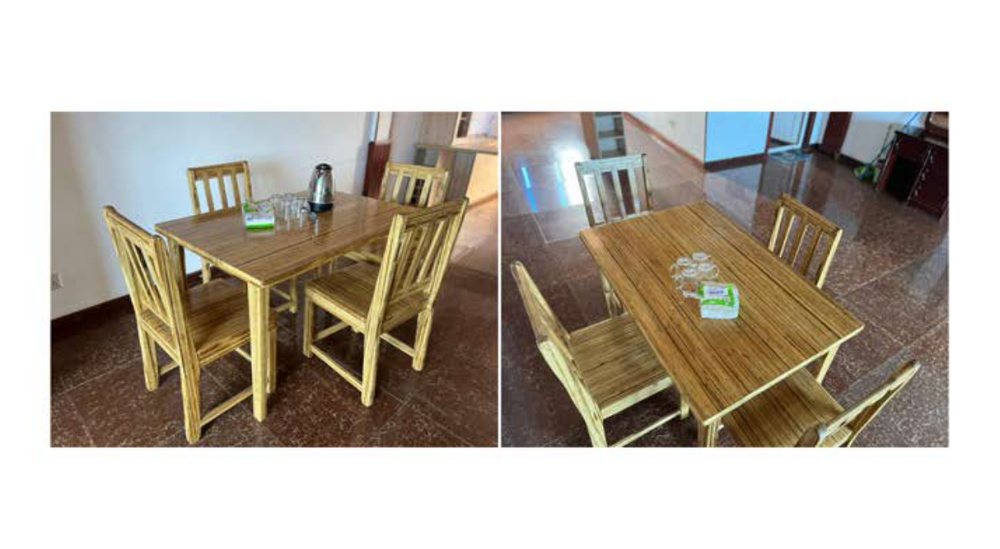 Bamboo dining set