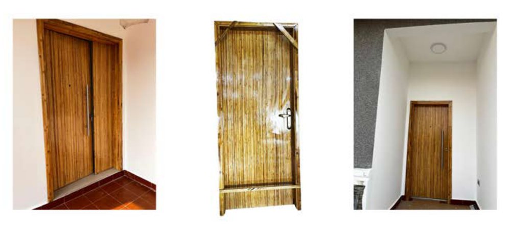 Bamboo doors
