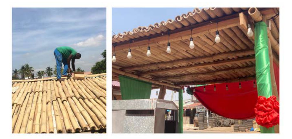 Bamboo roofing