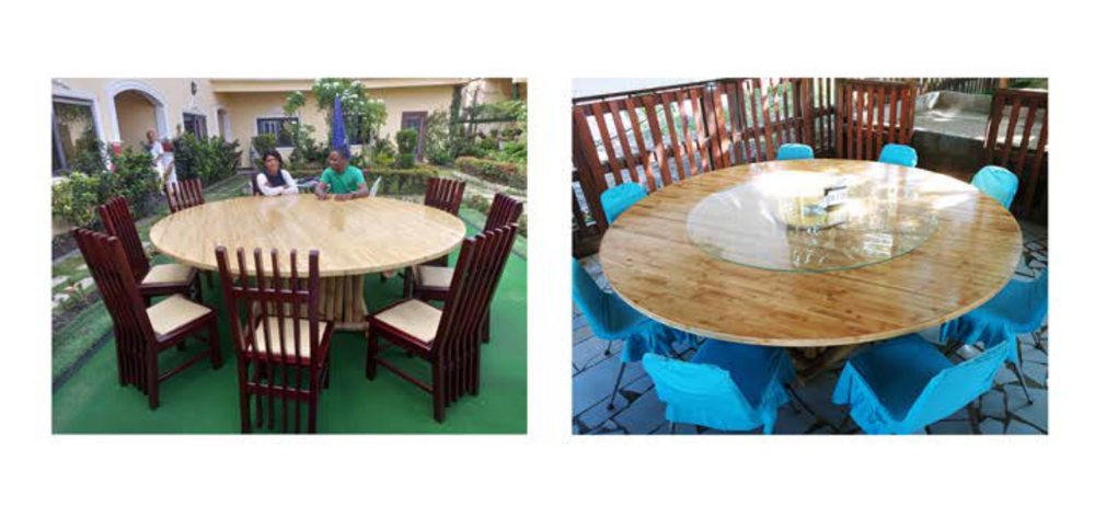 Bamboo round table